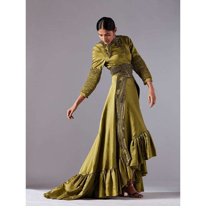 A Humming Way Olive Gown