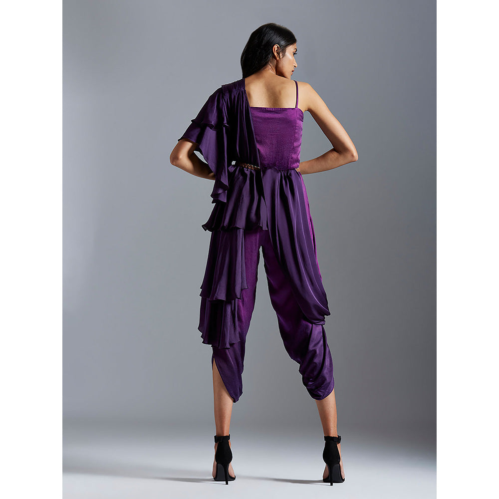 A Humming Way Purple Jumpsuit (Set of 3)