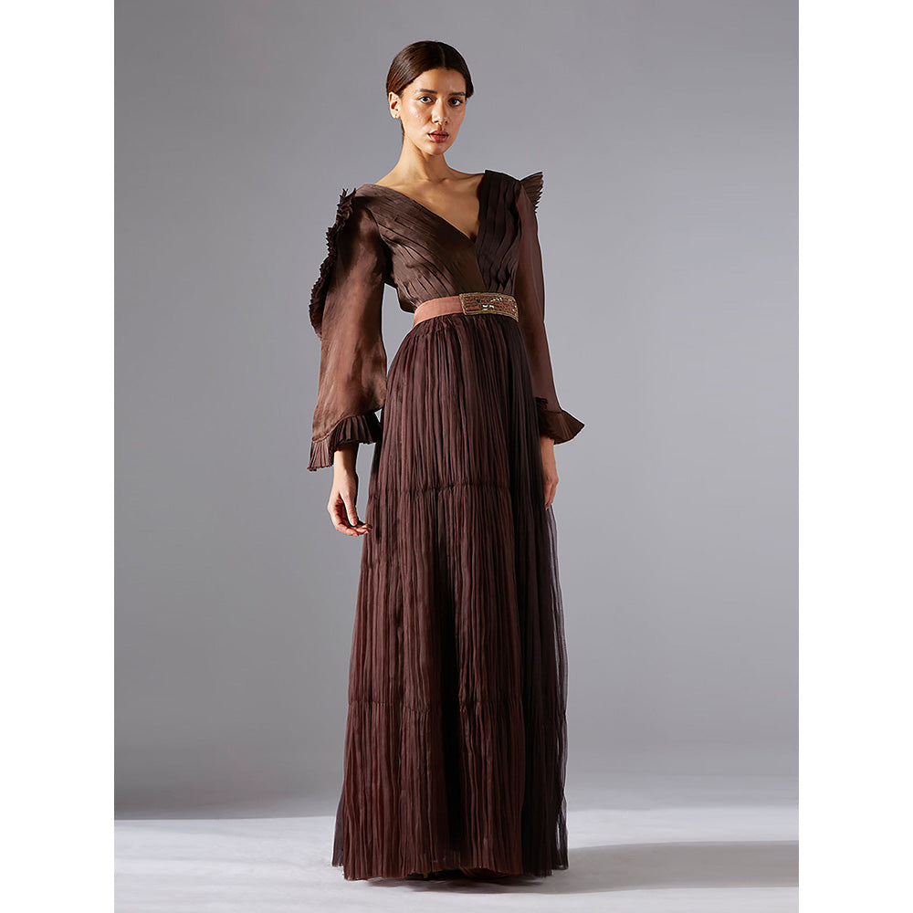 A Humming Way Brown Gown (Set of 2)