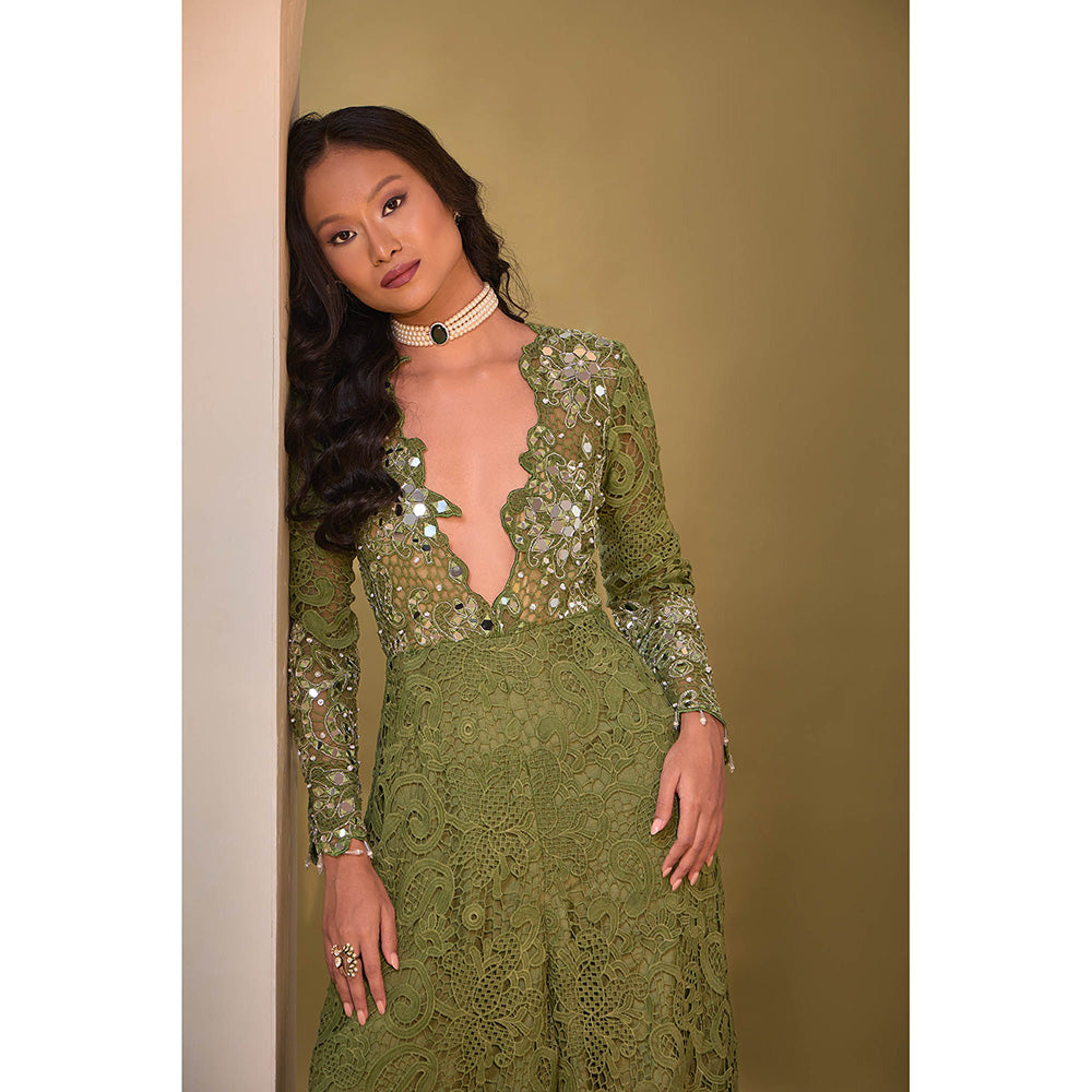 Aishwarya Tyagi Green Haritha Jumpsuit