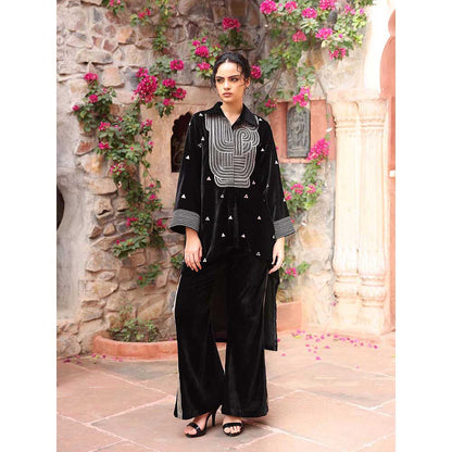 Ajiesh Oberoi Black Co-Ord (Set of 2)