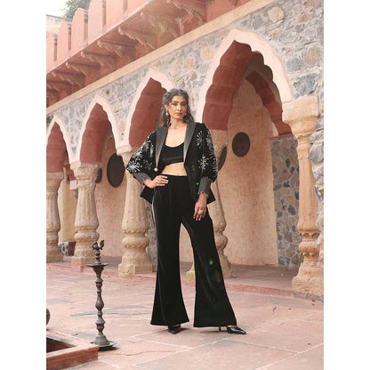 Ajiesh Oberoi Black Co-Ord (Set of 3)