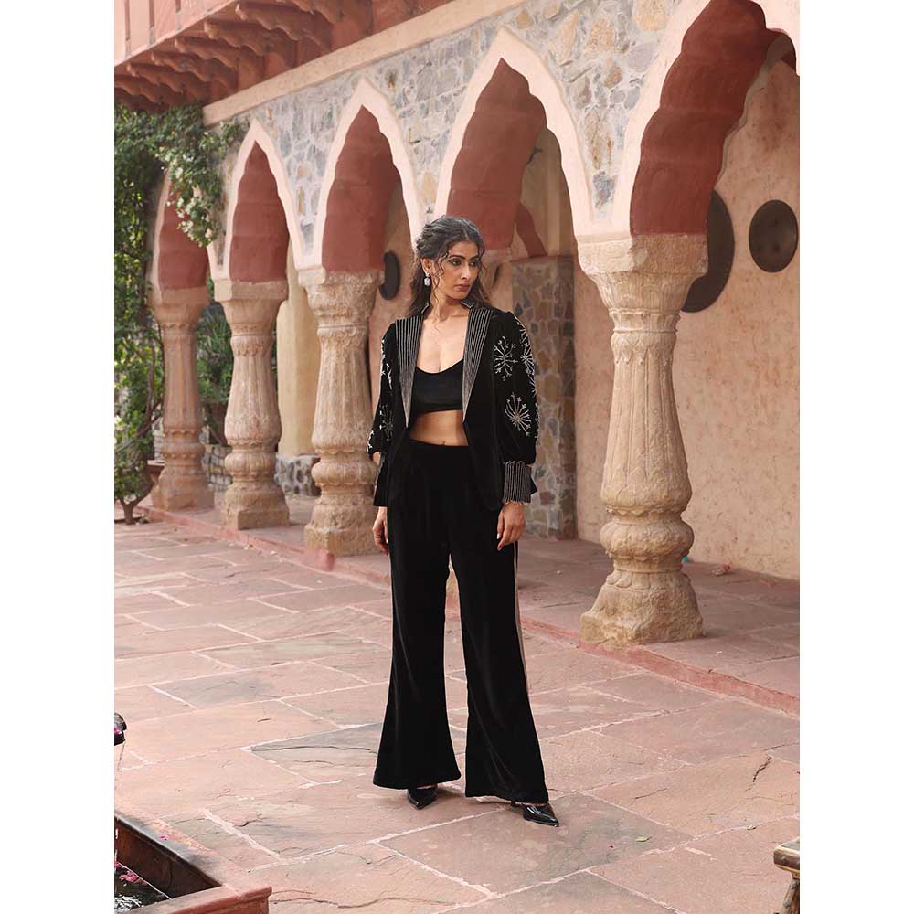 Ajiesh Oberoi Black Co-Ord (Set of 3)