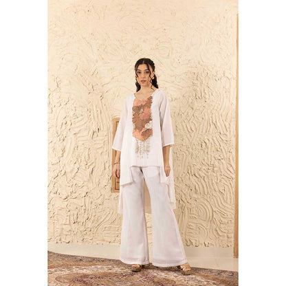 Ajiesh Oberoi Ivory Kiara Co-Ord (Set of 2)