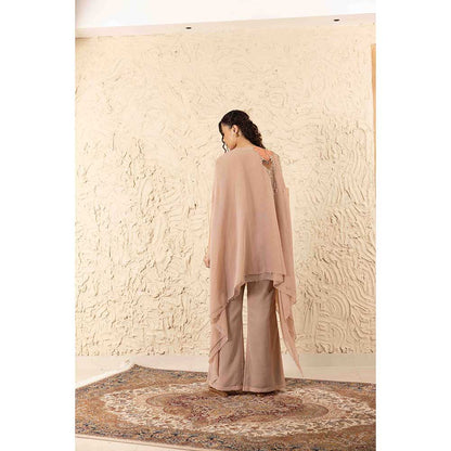 Ajiesh Oberoi Nude Barkha Co-Ord (Set of 2)