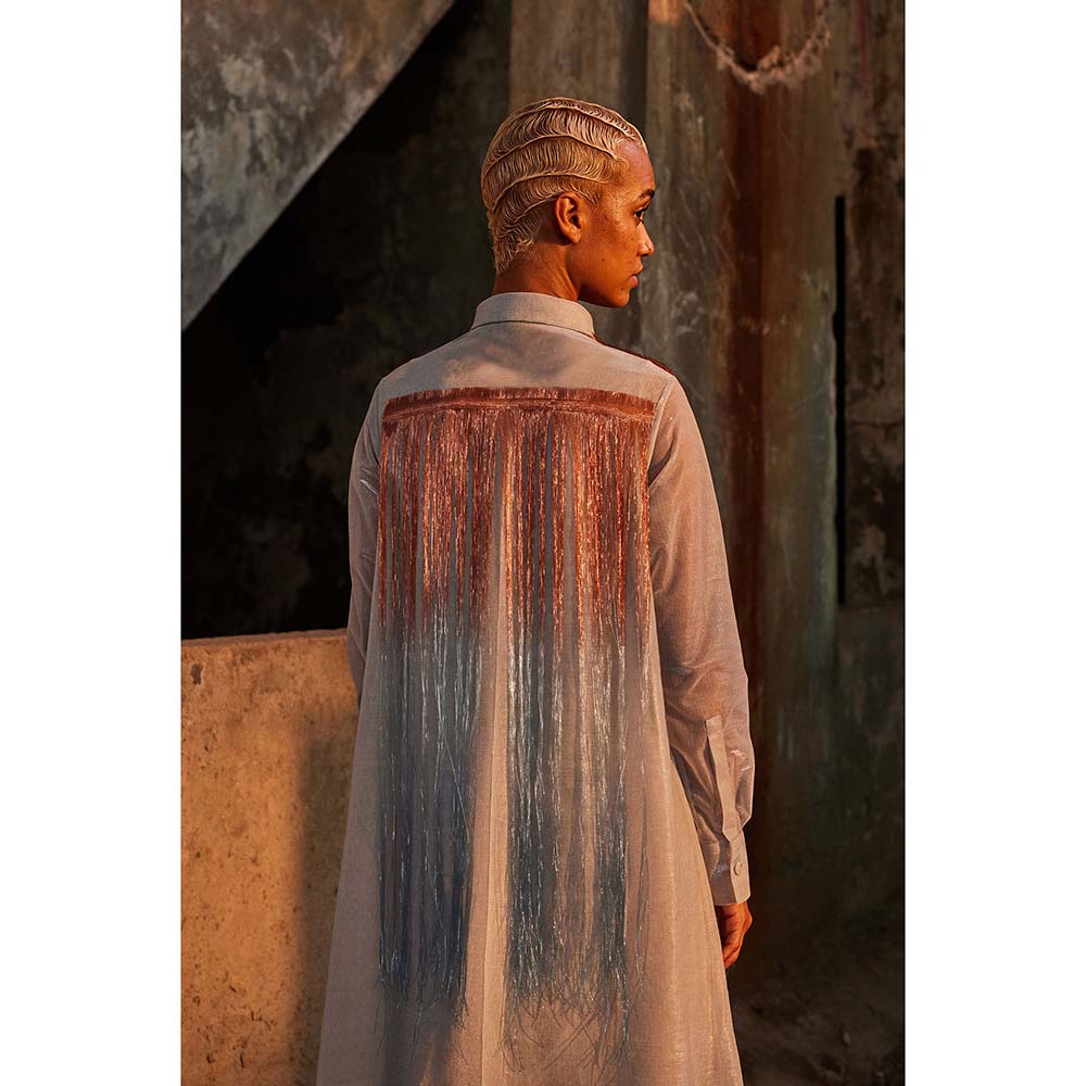 AKHL Pink Gradient Glass Dress (Set of 2)