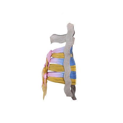 AKHL Multi-Colour Sequins Tie Up Dress