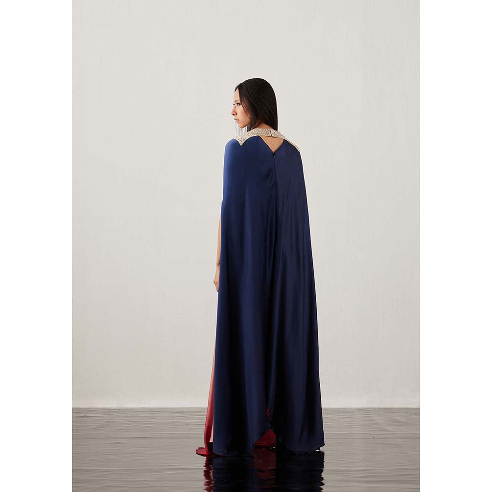 AKHL Pink Gradient Sequins Kaftan Dress