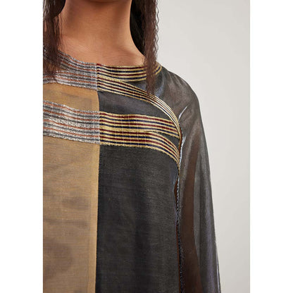 AKHL Gold Metallic Dress