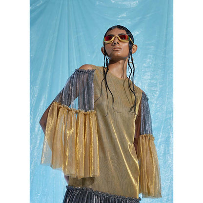 AKHL Multi-Colour Tier Dress