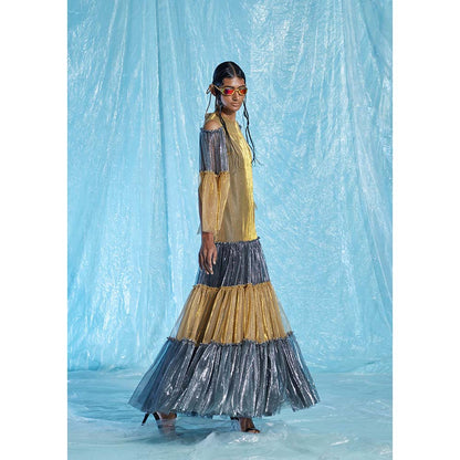 AKHL Multi-Colour Tier Dress