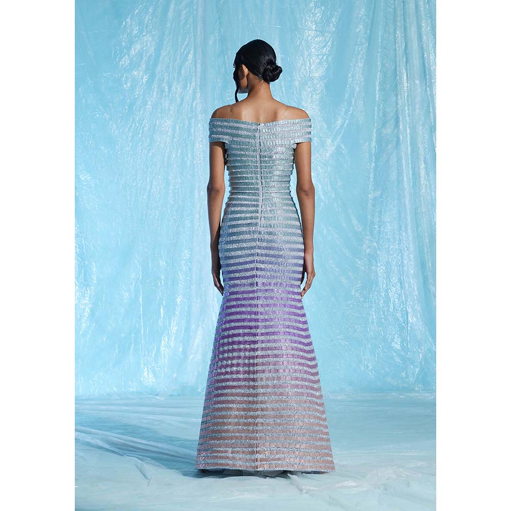 AKHL Blue Gradient Dress