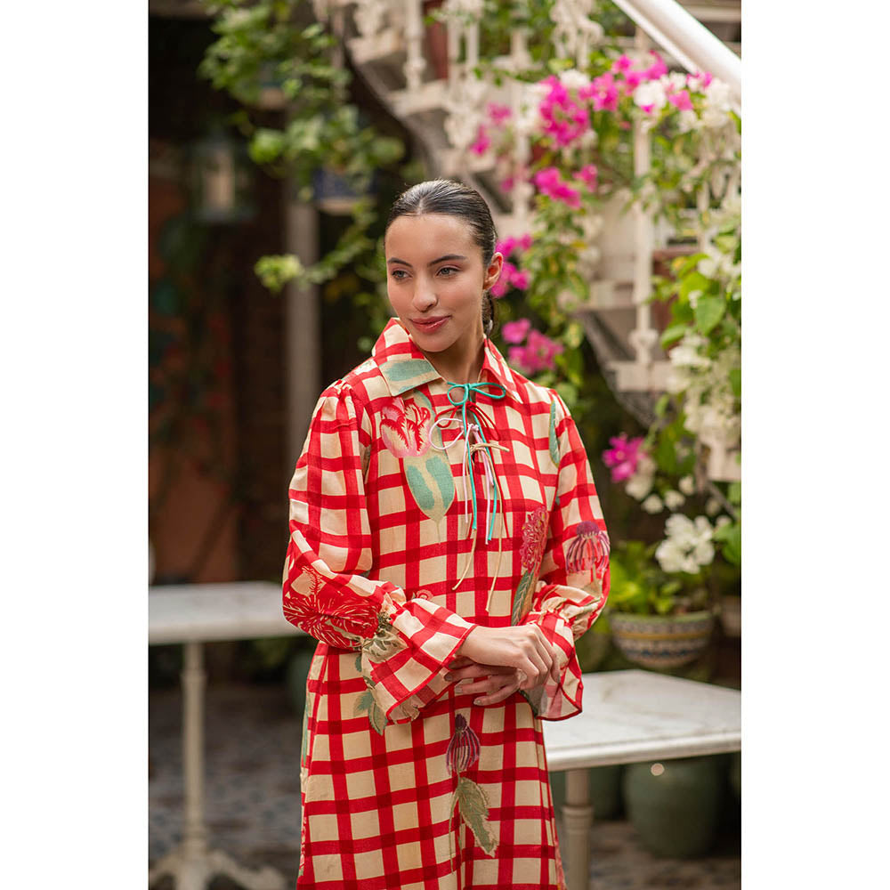 AKSH INDIA Matilda Multi-Color Bow Dress
