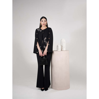 AKSH INDIA Black Take Me To Paris Cape