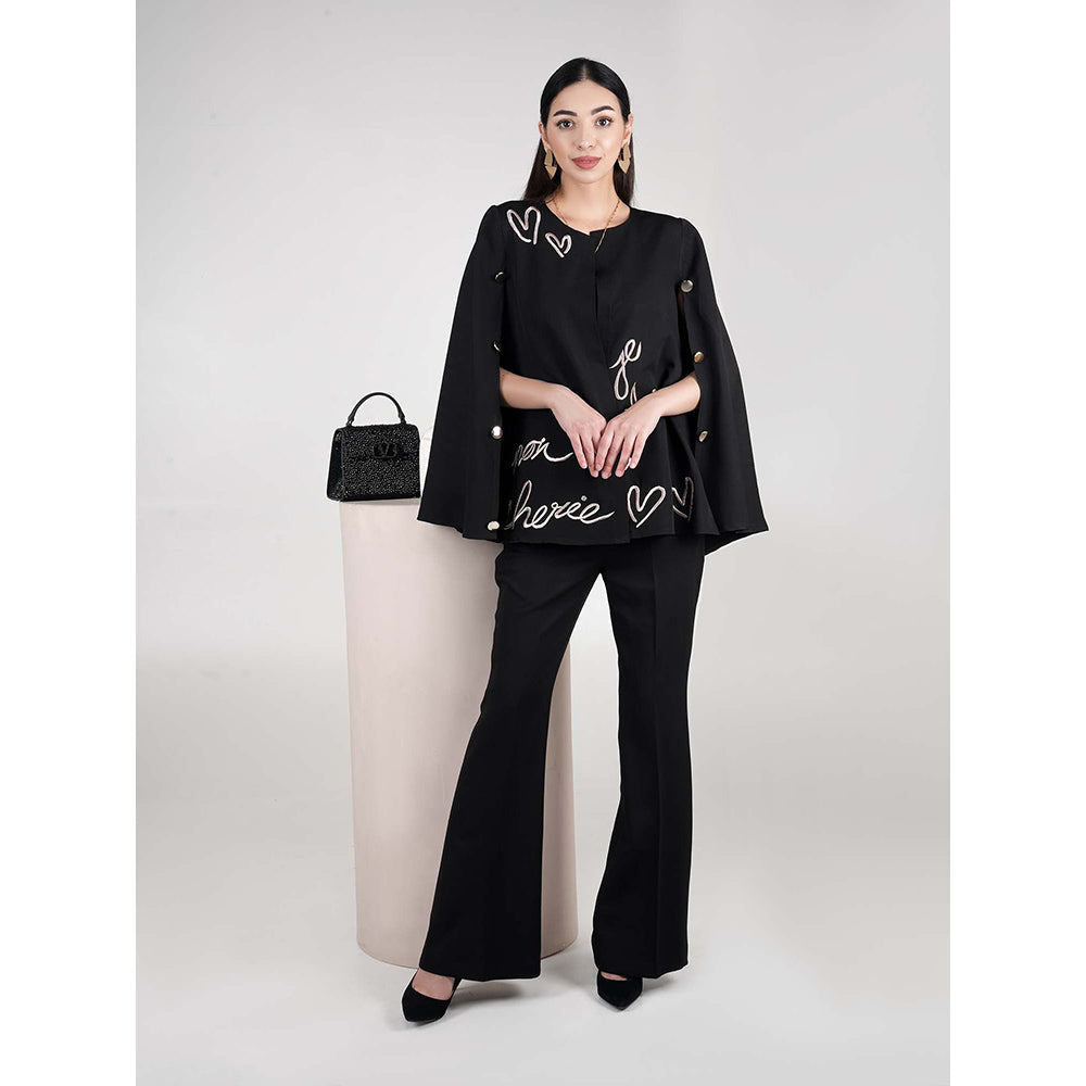 AKSH INDIA Black Take Me To Paris Cape