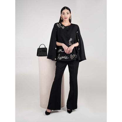 AKSH INDIA Black Take Me To Paris Cape