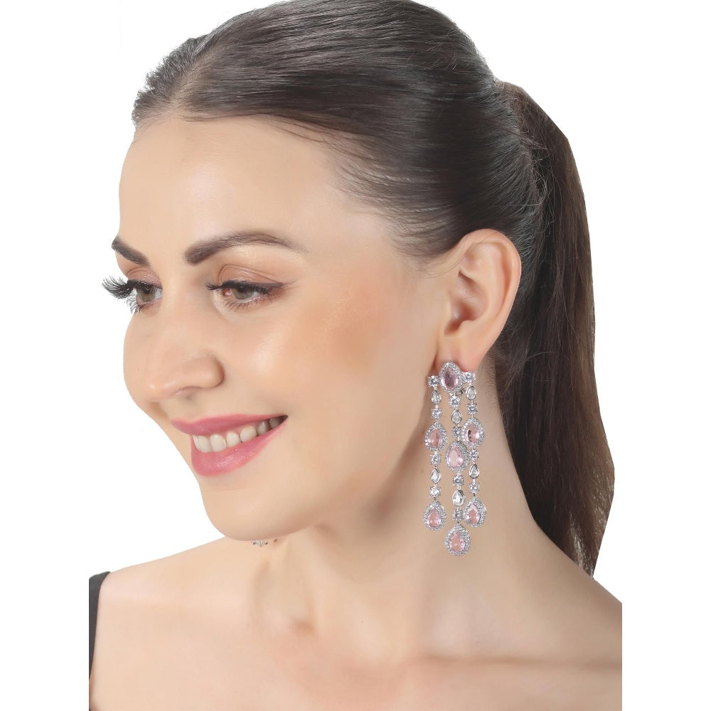 Akulya Jewels Blush Pink Doublet Danglers