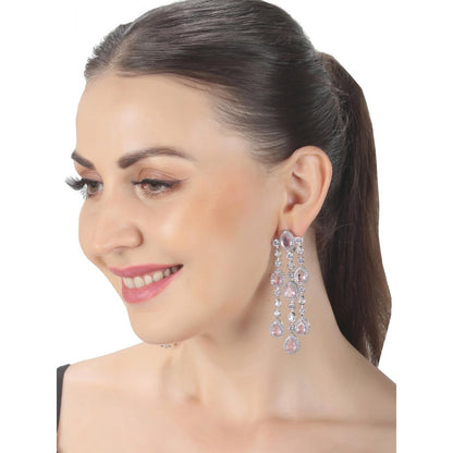 Akulya Jewels Blush Pink Doublet Danglers