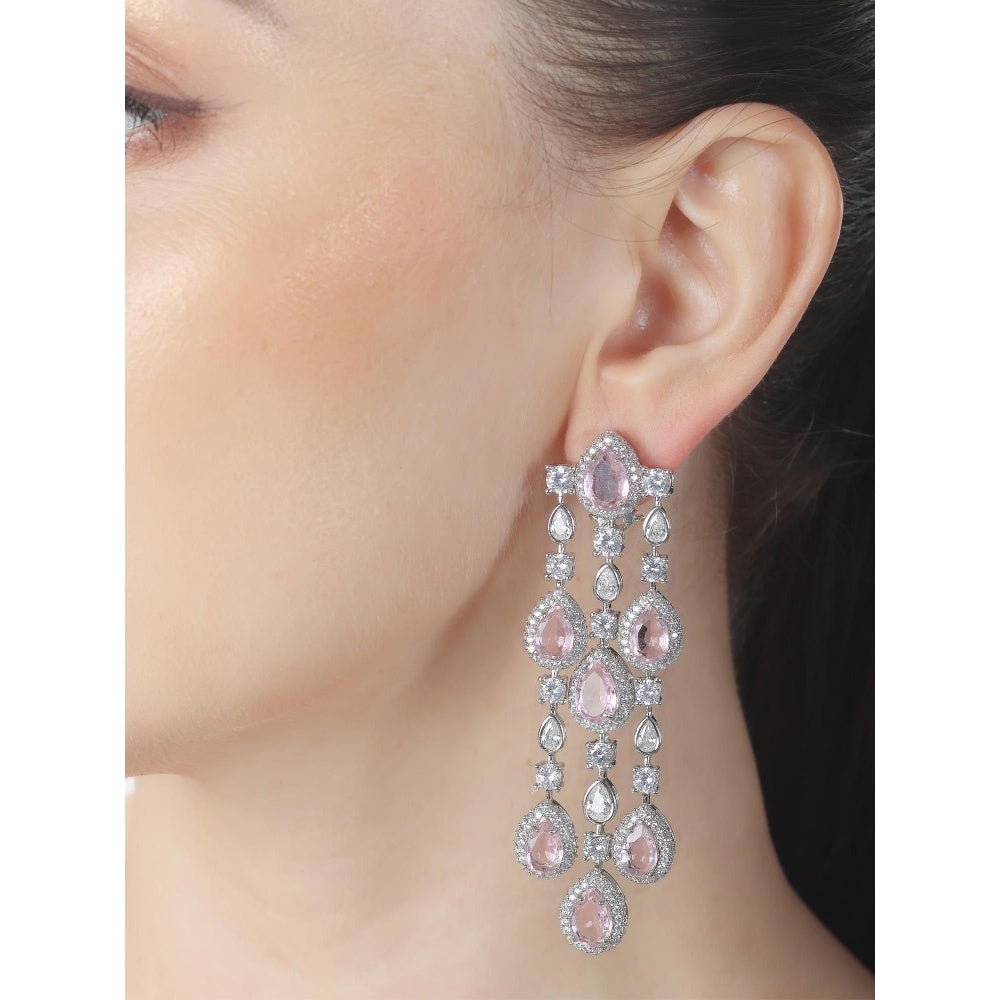 Akulya Jewels Blush Pink Doublet Danglers