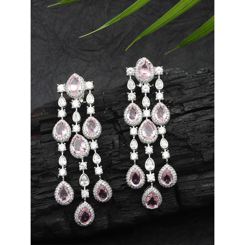 Akulya Jewels Blush Pink Doublet Danglers