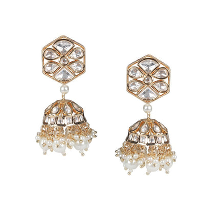 Akulya Jewels Polki and Pearl Necklace (Set of 2)