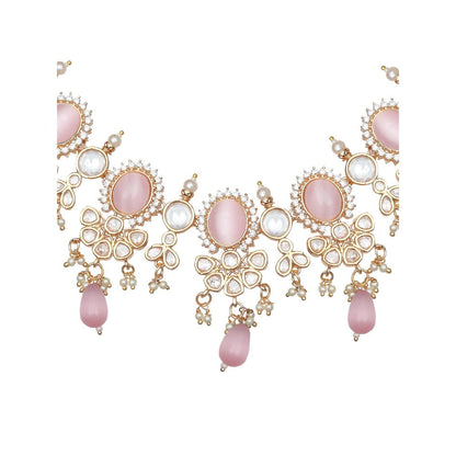 Akulya Jewels Multi-Color Kundan Necklace (Set of 2)