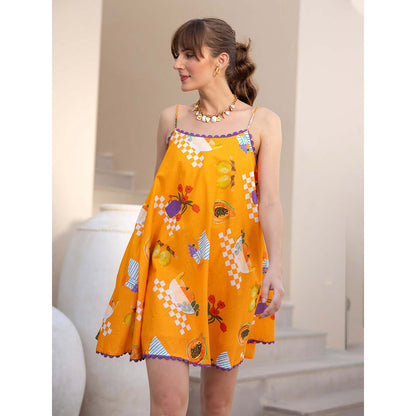 AEOY Yellow Summer Daze Mini Dress (1N)