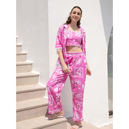 AEOY Pink Blush Long Co-ord Set(3N)