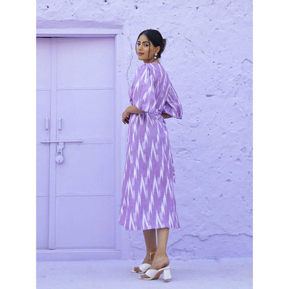AlterEGO Flora Ikat Wrap Dress
