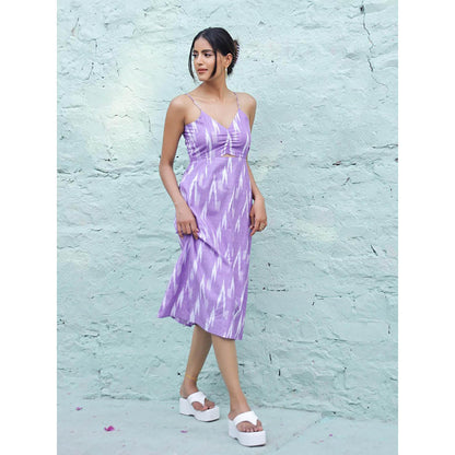 AlterEGO Meghan All Heart Ruched Midi Dress