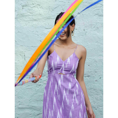 AlterEGO Meghan All Heart Ruched Midi Dress