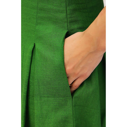 AlterEGO Valentina Please Me Green Midi Dress
