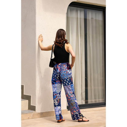 AlterEGO Rana Blue Printed Pant