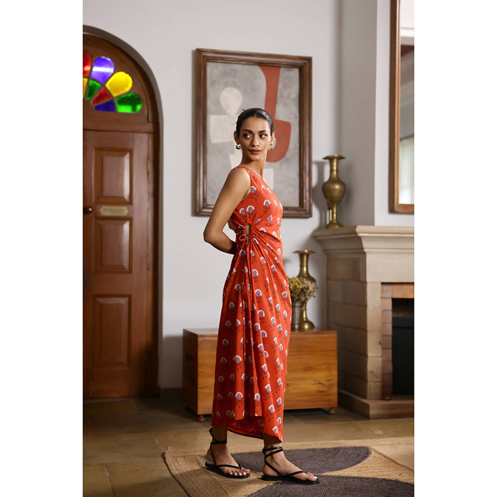 AlterEGO Lisa -Rose Splatter Drawstring Dress
