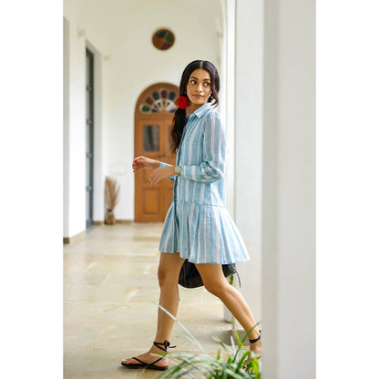 AlterEGO Lira - Love And Heart Pleated Mini Dress