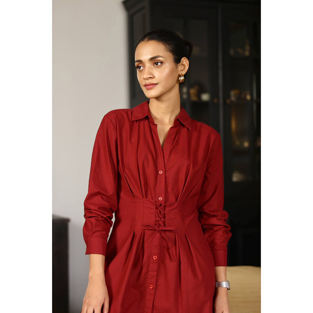 AlterEGO Ruby - Obi Structured Shirt Dress