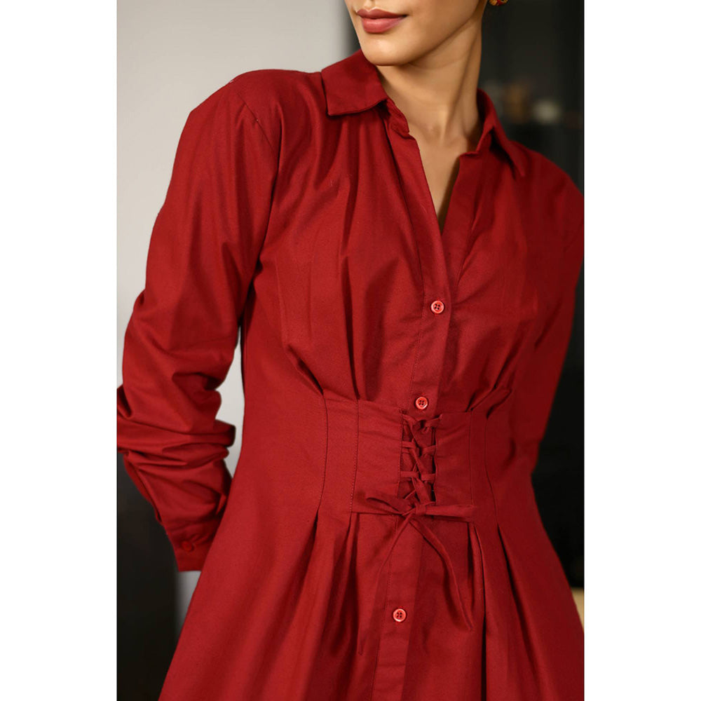 AlterEGO Ruby - Obi Structured Shirt Dress