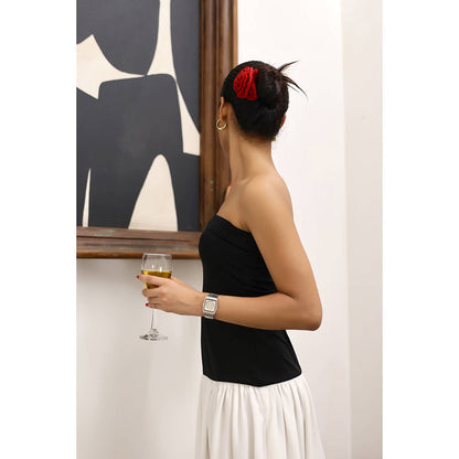 AlterEGO Vine-Dual Tone Drop Waist Dress