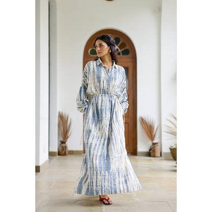 AlterEGO Indri - Drawstring Detailed Maxi Dress