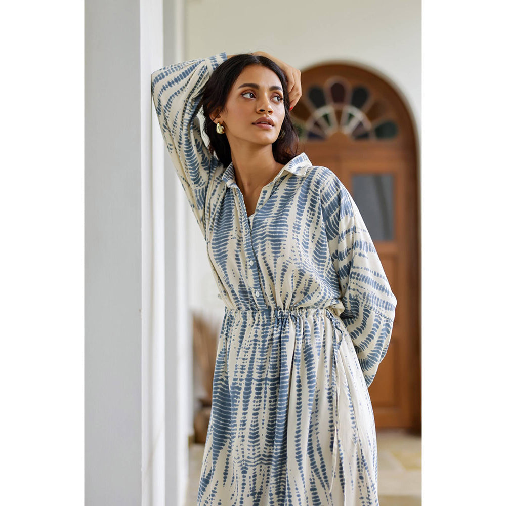 AlterEGO Indri - Drawstring Detailed Maxi Dress