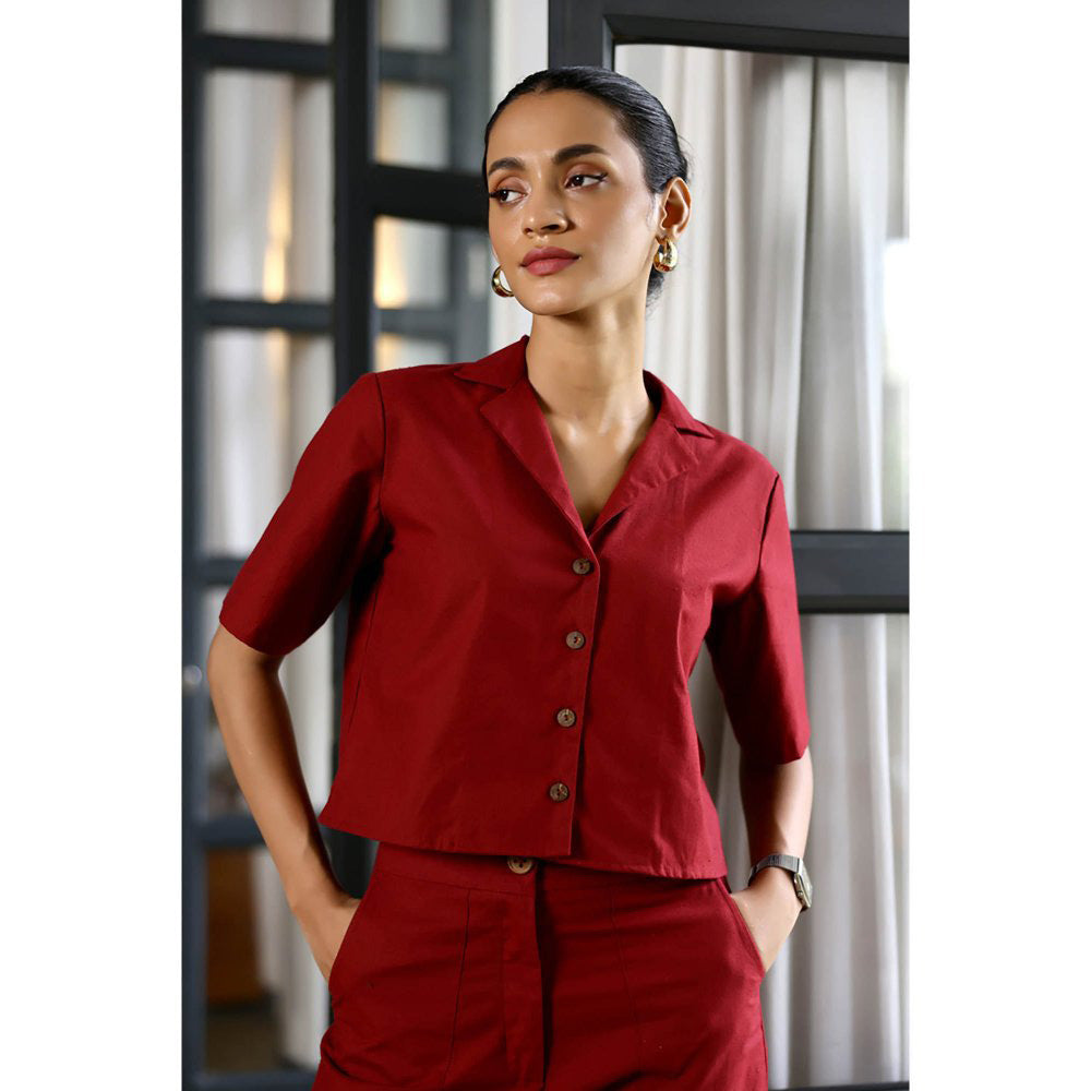 AlterEGO Luca The Oxblood Red Co-Ord (Set of 2)