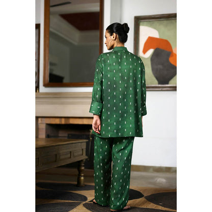 AlterEGO Tasha Go Green Printed Co-Ord (Set of 2)