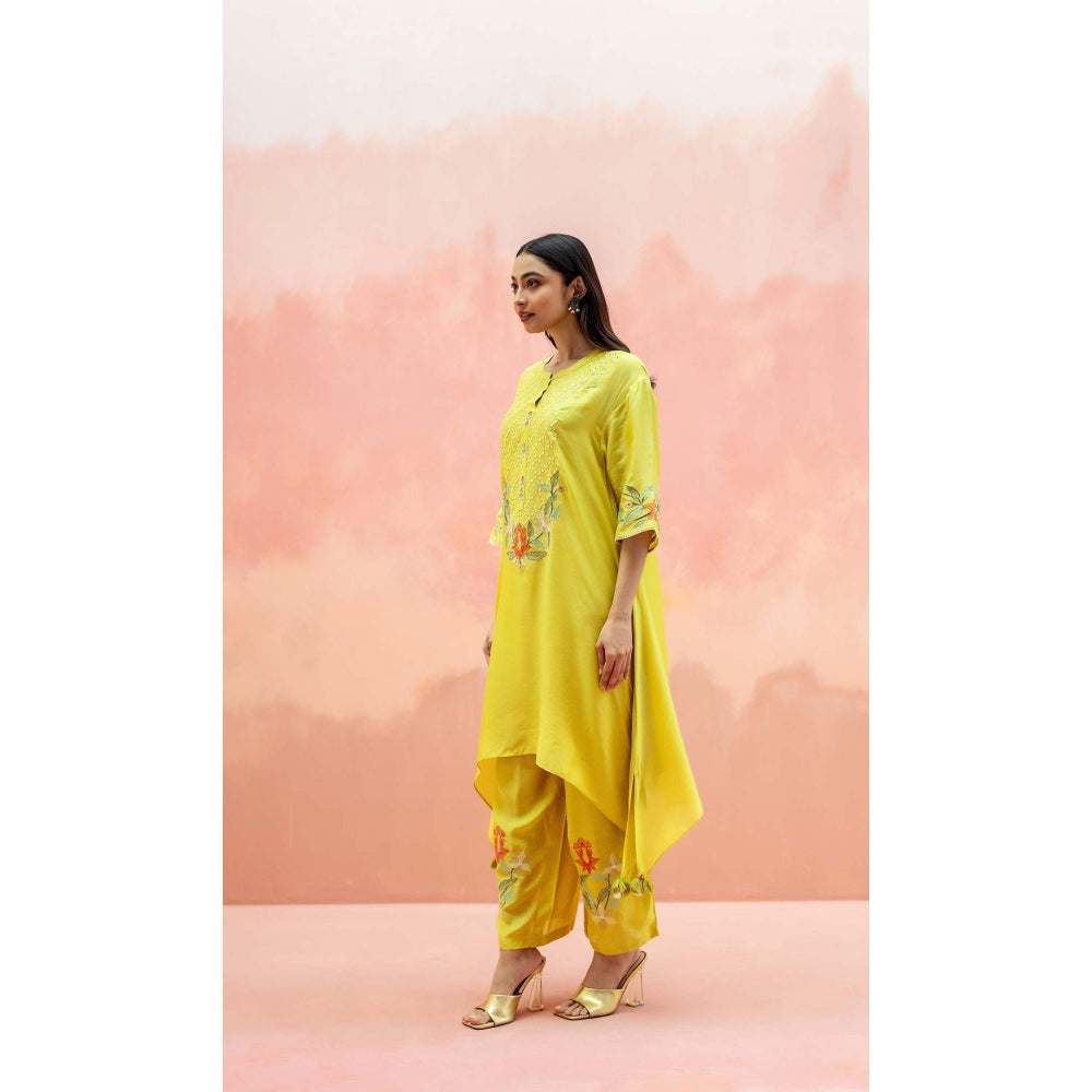 AM by Anita Mittal Yellow Firefly Co-Ord