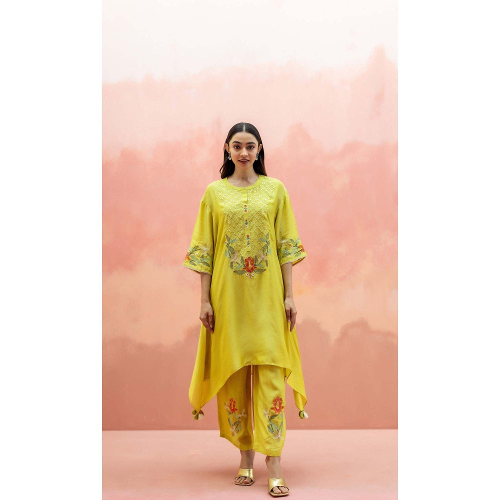 AM by Anita Mittal Yellow Firefly Co-Ord