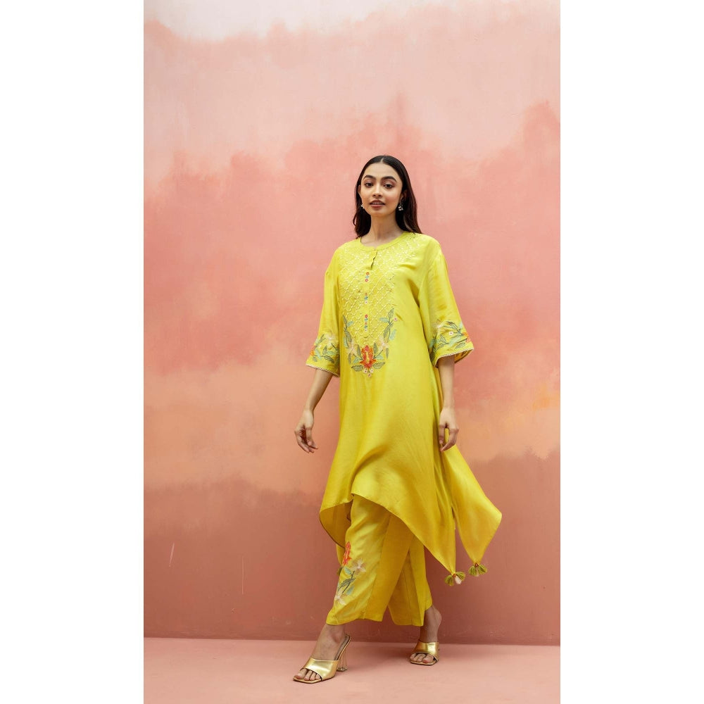 AM by Anita Mittal Yellow Firefly Co-Ord