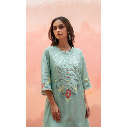 AM by Anita Mittal Green Firefly Co-Ord