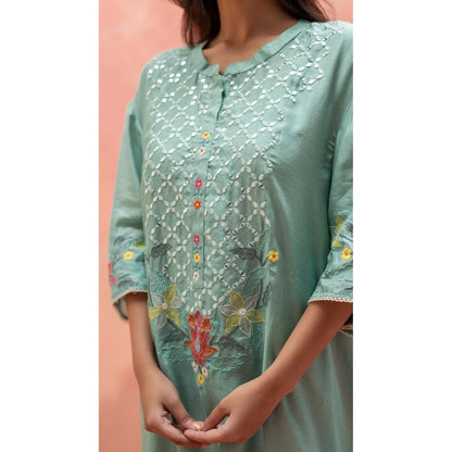 AM by Anita Mittal Green Firefly Co-Ord