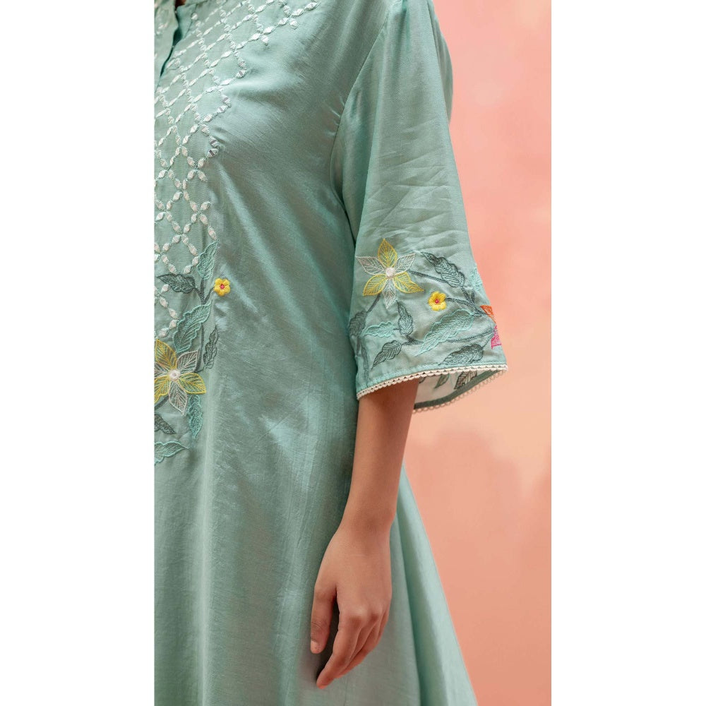 AM by Anita Mittal Green Firefly Co-Ord
