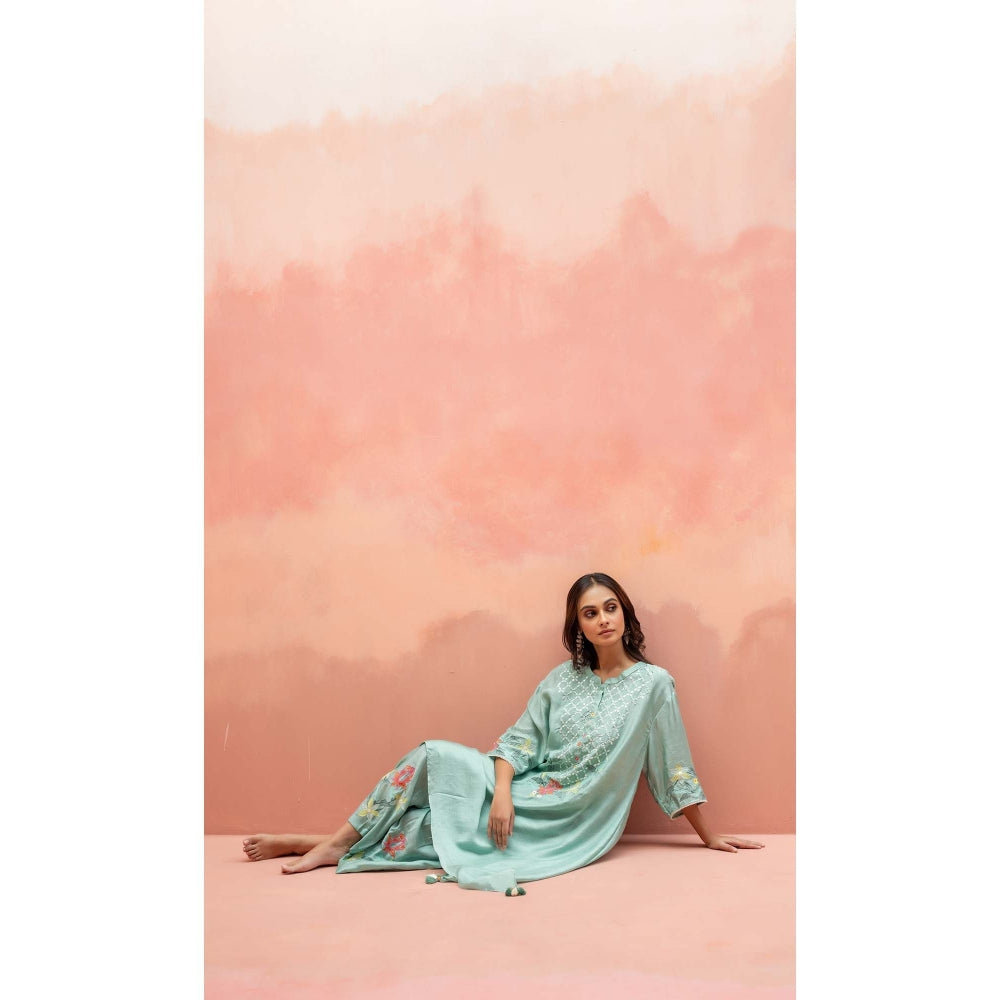 AM by Anita Mittal Green Firefly Co-Ord