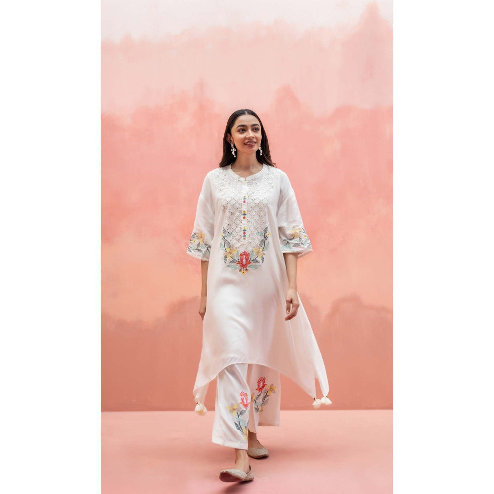 AM by Anita Mittal White Firefly Co-Ord